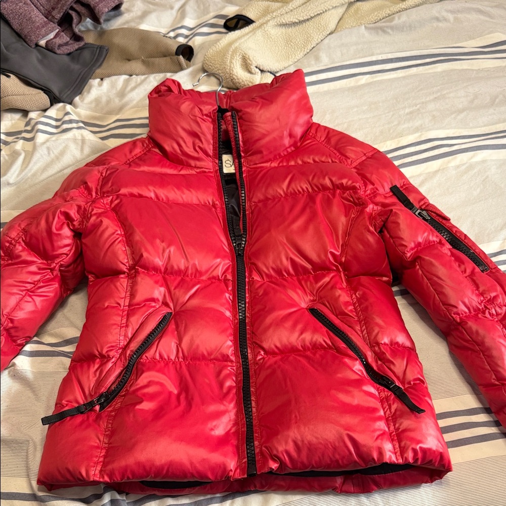 SAM Vibrant Red Jacket with Black Lining